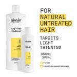 Nioxin System 1 Scalp + Hair Thickening Conditioner for Natural Hair with Light Thinning 300ml