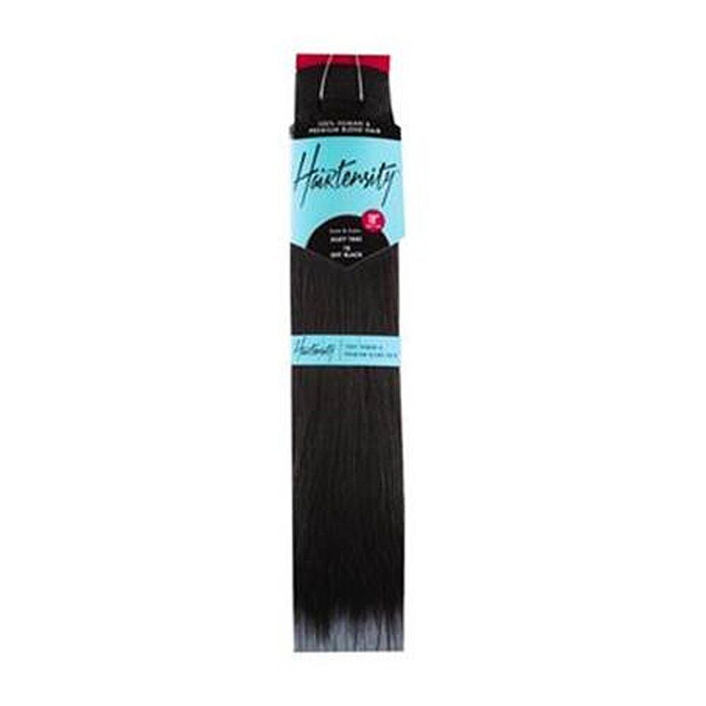 Hairtensity Weft Full Head Synthetic Hair Extension 18 Inch - 1B Off Black