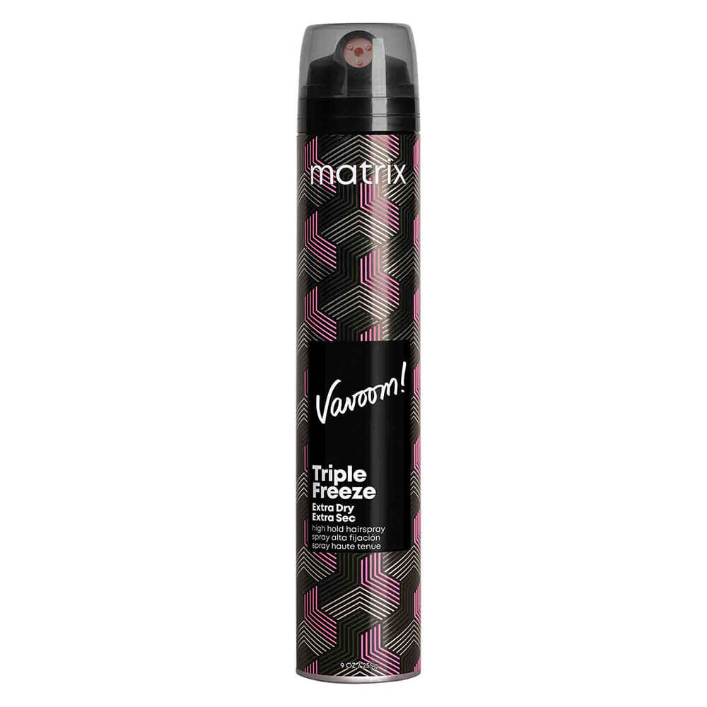 Matrix Vavoom Triple Freeze Extra Dry, High Hold Hairspray for Long-lasting Lift 300ml