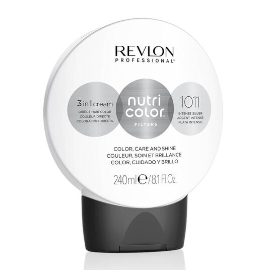 Revlon Nutri Color Filters Direct Semi-Permanent Hair Colour Mask - 1011 Intense Silver 240ml