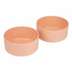 Framar Peach Please Bamboo Bowls, Pack of 2