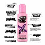 Crazy Color Semi Permanent Hair Colour Cream - Bordeaux 100ml