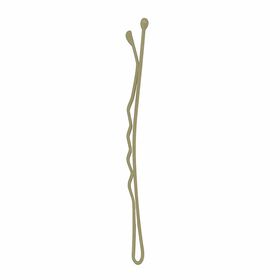  Sibel Best Grips Metal Wavy Bobby Pins 50mm, Matt Gold, Pack of 250