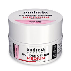 Andreia Professional Builder Gel 3 In 1 - Medium Viscosity Soft Pink 22gr