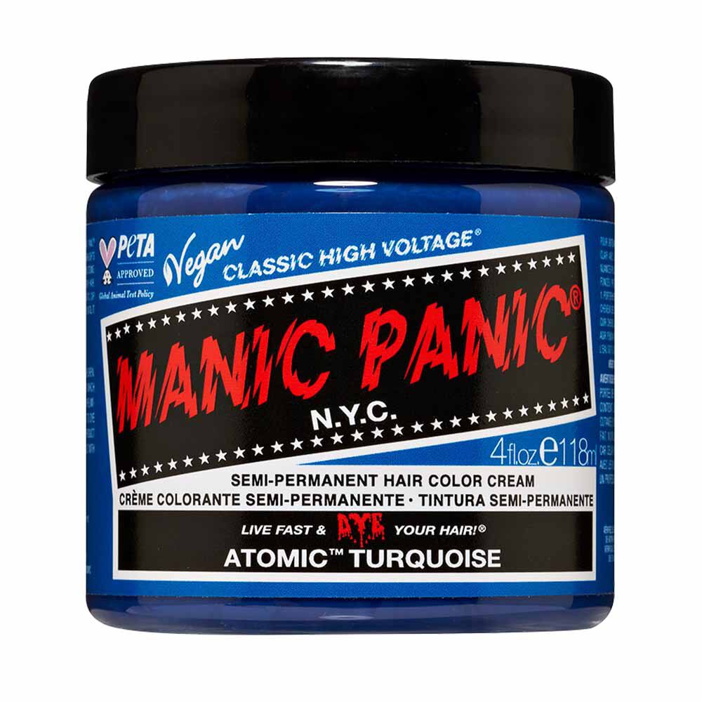 Manic Panic High Voltage Semi Permanent Hair Colour Cream - Atomic Turquoise 118ml