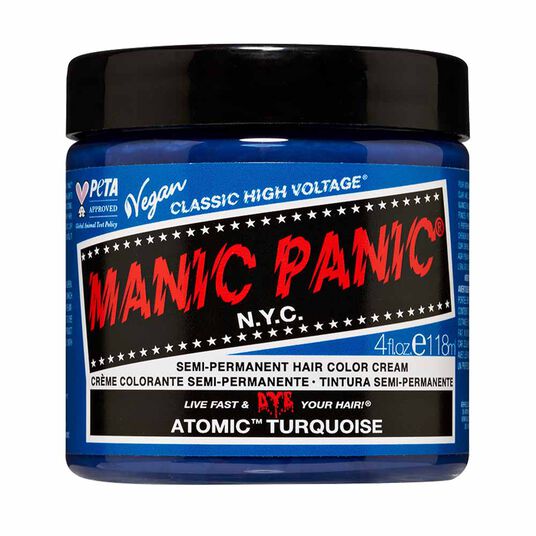 Manic Panic High Voltage Semi Permanent Hair Colour Cream - Atomic Turquoise 118ml