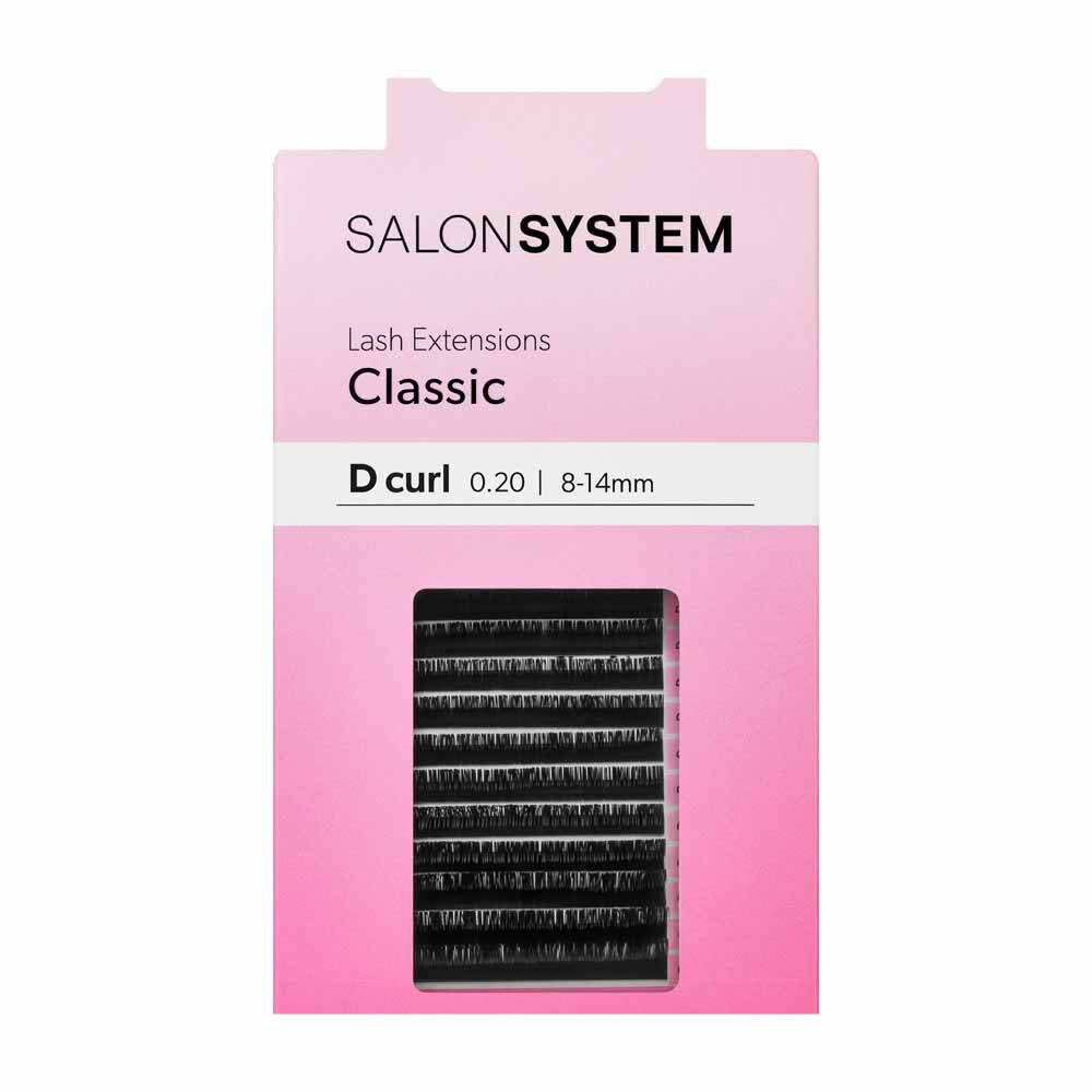Salon System Lash Extensions Classic D-Curl 0.20 8-14mm