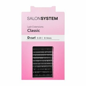 Salon System Lash Extensions Classic D-Curl 0.20 8-14mm