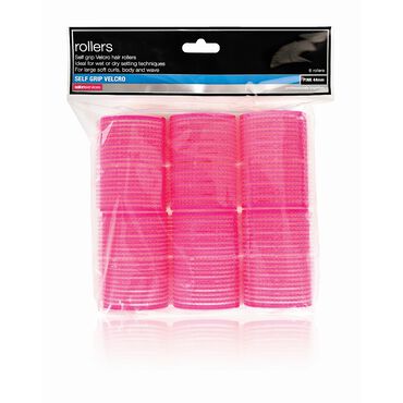 Salon Services Core Essentials Self Grip Rollers Pink 44mm Pack of 6