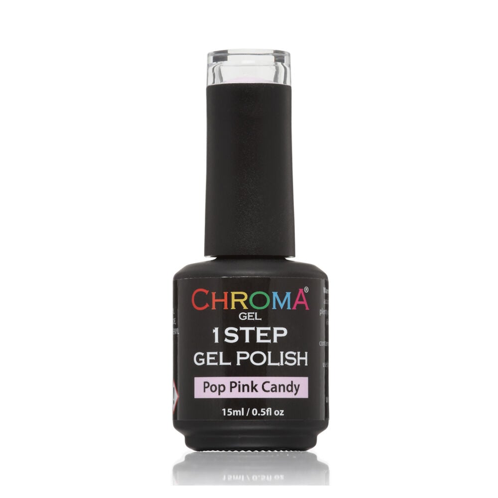 Chroma Gel One Step Gel Polish - Pop Pink Candy 15ml