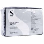 S-PRO Cotton Black Towels, Pack of 6