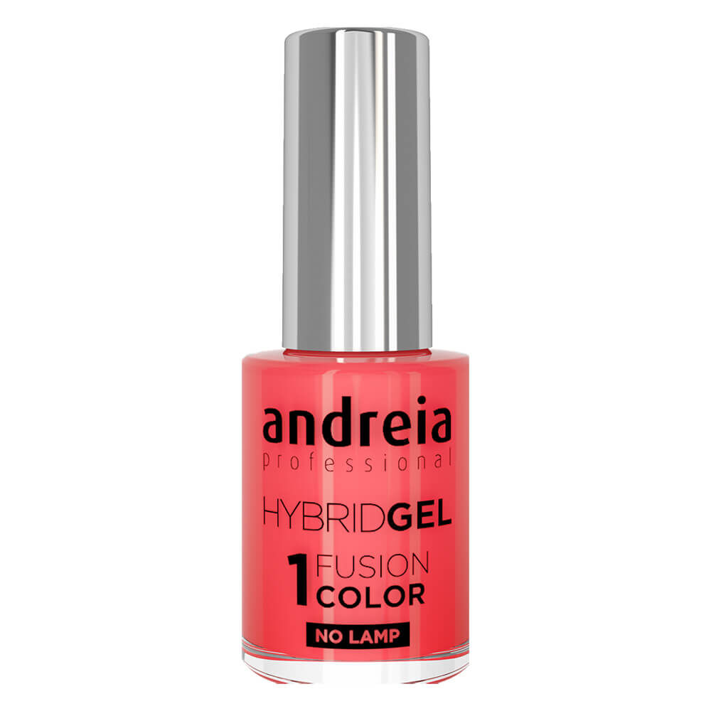 Andreia Professional Hybrid Gel Nail Polish - Fusion Color H33 Bright Coral, 10.5ml