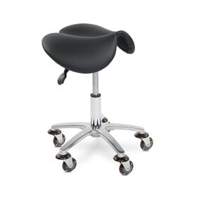 Sibel Saddle Stool Black