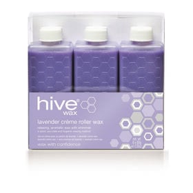 Hive of Beauty Lavender Shimmer Crème Roller Wax Refill Cartridges, Pack of 6 x 80g