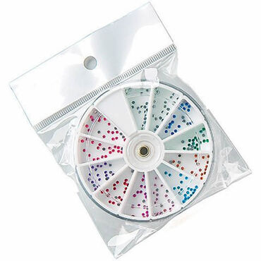 Mad Beauty Mad Beauty Mixed Colour Round Rhinestones Pack of 240