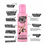 Crazy Color Semi Permanent Hair Colour Cream - Rose Gold 100ml