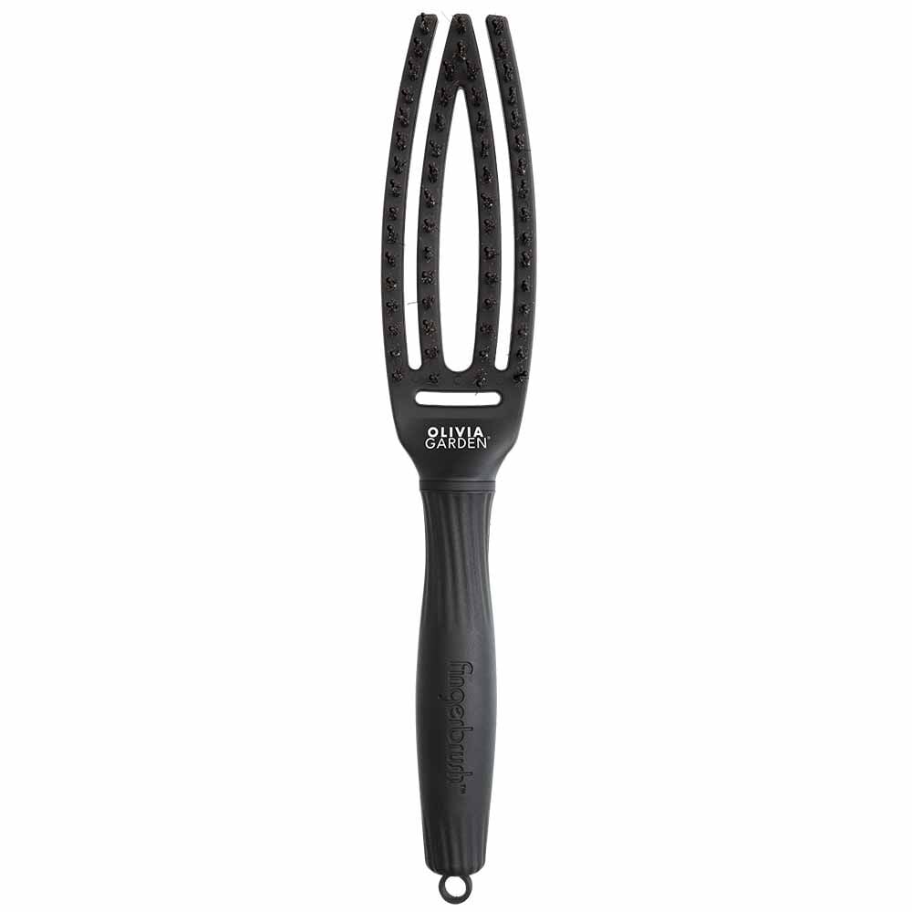 Olivia Garden Care Ionic Fingerbrush Hair Brush - Small Black