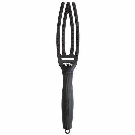 Olivia Garden Care Ionic Fingerbrush Hair Brush - Small Black