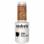 Andreia Professional Gel Polish 260 Gold Glitter, 10.5ml