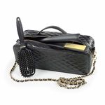 Proxelli Lana 1" Titanium Hair Straightener Set with Vented Brush & Pouch &ndash; Black & Gold