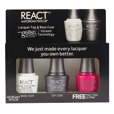 Morgan Taylor React Extended Wear Trio - Prettier In Pink 3 x 15ml