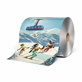 Sibel Alpine Glow Embossed Aluminium Hair Foil Roll 12.7cm x 97m