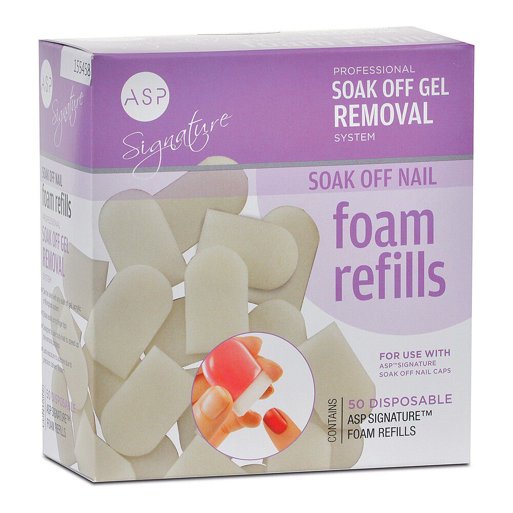 ASP Signature Soak Off Nail Foam Refills 50 Pack