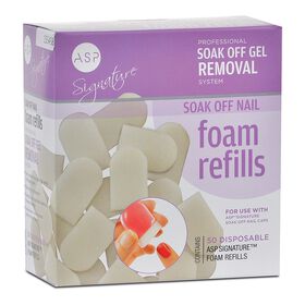 ASP Signature Soak Off Nail Foam Refills 50 Pack