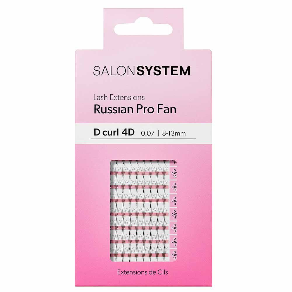 Salon System Lash Extensions ProFan D-Curl 4D 8-13mm