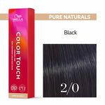 Wella Professionals Color Touch Demi-Permanent Hair Colour - 2/0 Black 60ml