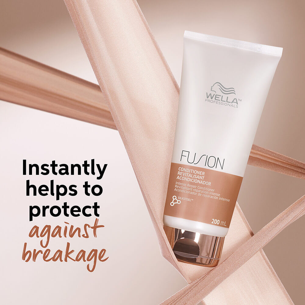 Wella Fusion Intense Repair Conditioner 3x200 Ml – Pflegespülung Für Geschädigtes Haar Mit Seiden-Aminosäuren