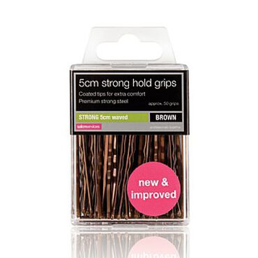 Salon Services Strong Hold Waved Grips Bronze 5cm Pack of 36