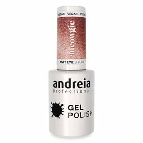 Andreia Professional Meowgic Cat Eye Effect Gel Polish MC4 - Copper Magnetic Glitter with Copper Sparkles 10.5ml