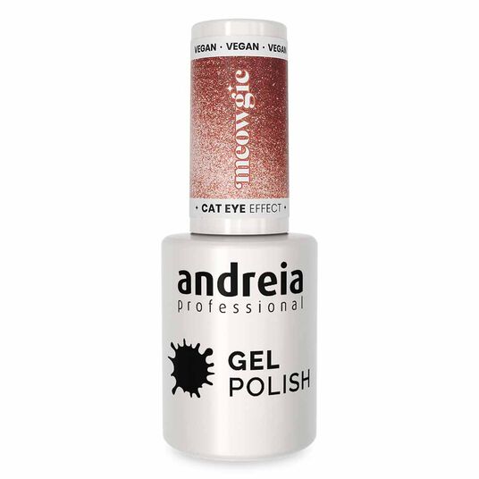 Andreia Professional Meowgic Cat Eye Effect Gel Polish MC4 - Copper Magnetic Glitter with Copper Sparkles 10.5ml