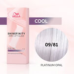 Wella Professionals Shinefinity Zero Lift Glaze - 09/81 Cool Platinum Opal 60ml