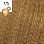 Wella Professionals Koleston Perfect Permanent Hair Colour 8/0 Light Blonde Pure Naturals 80ml