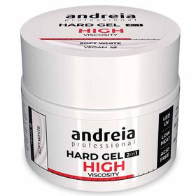 Andreia Professional Hard Gel 2 In 1 - High Viscosity Soft White 44gr