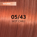 Wella Professionals Shinefinity Zero Lift Glaze - 05/43 Warm Hot Chili 60ml