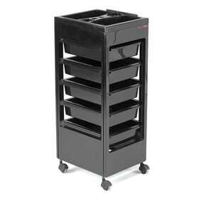 REM Studio Salon Trolley, Black, Accessory Top