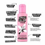 Crazy Color Semi Permanent Hair Colour Cream - Silver 100ml