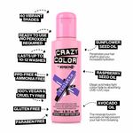 Crazy Color Semi Permanent Hair Colour Cream - Violette 100ml