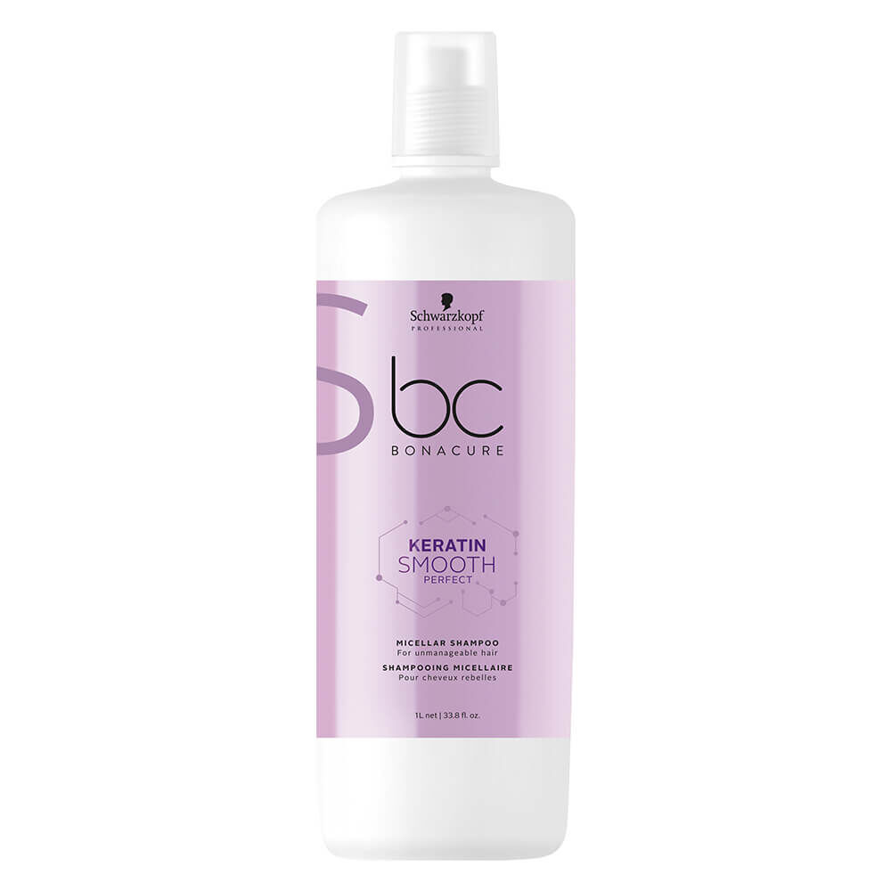 Tåget lobby forklare Schwarzkopf Professional Bonacure Keratin Smooth Perfect Micellar Shampoo  1000ml | Buy 1 Get 1 Half Price on Backwash Shampoo and Conditioner | Salon  Services