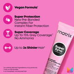 Matrix Super Sync Pre-Bonded Glossing Alkaline Demi-Permanent Hair Colour 6BC Brown Copper Warm 90ml