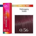 Wella Professionals Color Touch Demi-Permanent Hair Colour - 0/56 Mahogany Violet Special Mix 60ml