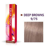 Wella Professionals Color Touch Demi Permanent Hair Colour - 9/75 Very Light Blonde Brown Mahogany 60ml