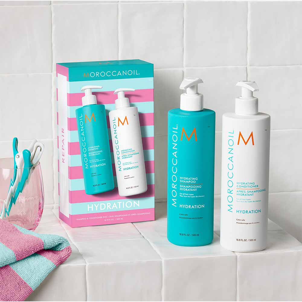 Moroccanoil Hydrating Shampoo & Conditioner Duo 500ml | Shampoo