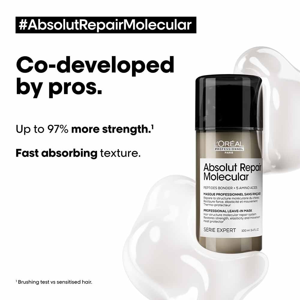 L'Oréal Professionnel Serie Expert Absolut Repair Molecular Leave-In Cream  100ml | Hair Masks & Treatments | Salon Services