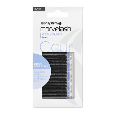 Marvelash C Curl Lashes 0.20 9mm Black