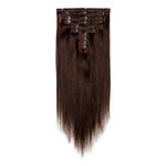 Wildest Dreams 100% Human Hair Clip-In Extensions, Full Head, 18 inch/88g -1B Barely Black