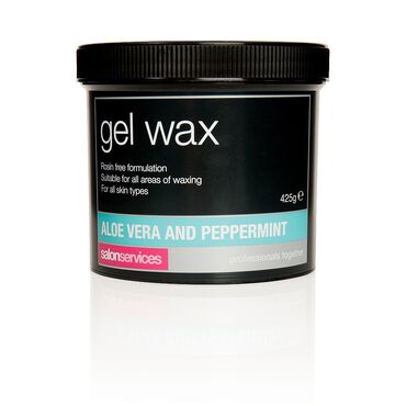 Salon Services Gel Wax Aloe Vera and Peppermint 425g